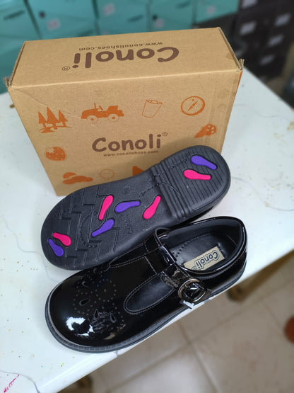 Conoli Wetlook Girls Shoes with Fastener kids