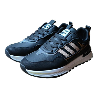 Men sneakers with stripes (Beige,Grey,Black)