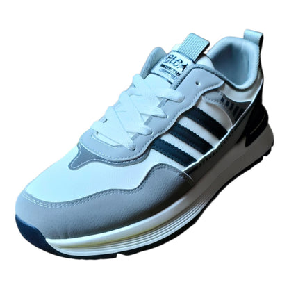 Men sneakers with stripes (Beige,Grey,Black)