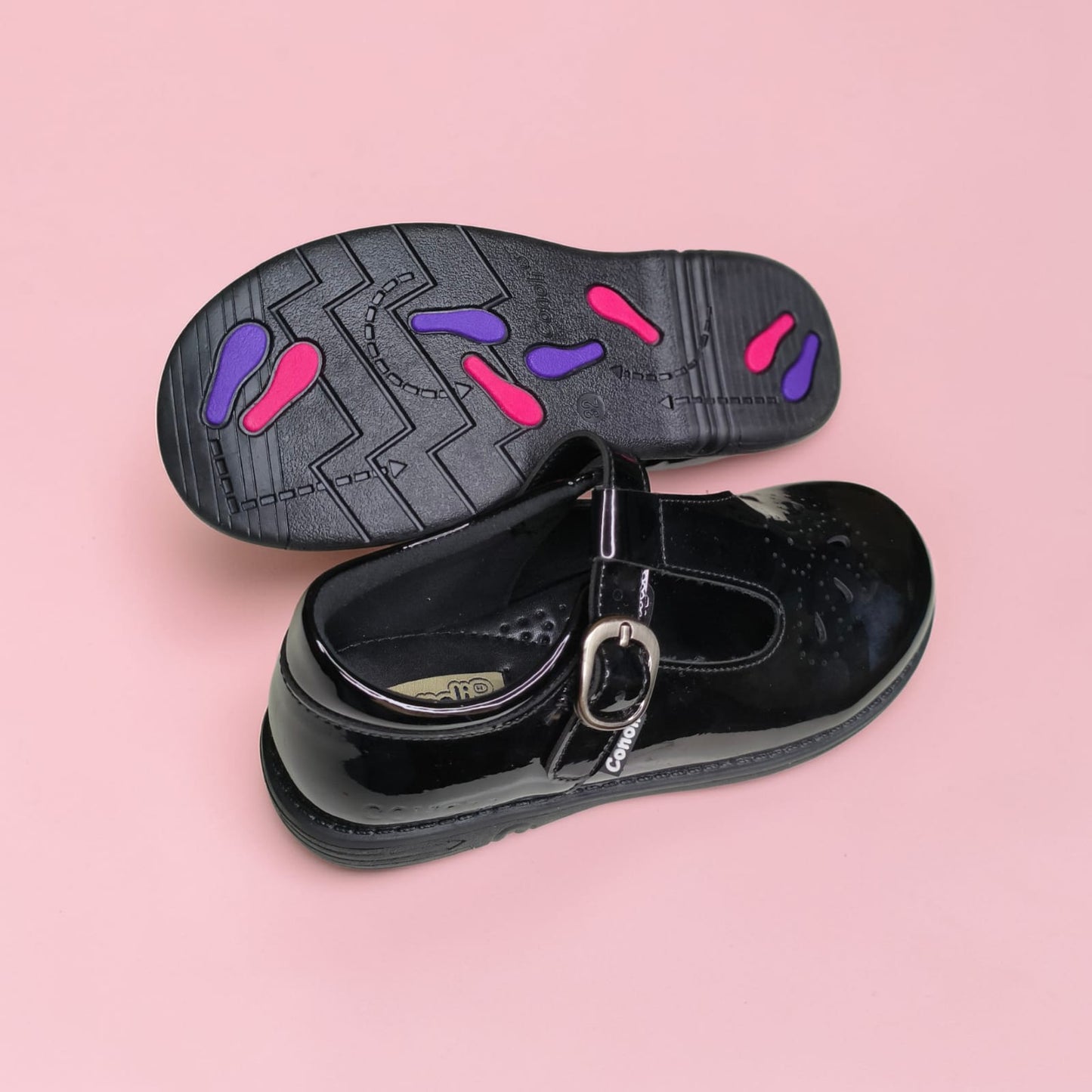 Conoli Wetlook Girls Shoes with Fastener kids