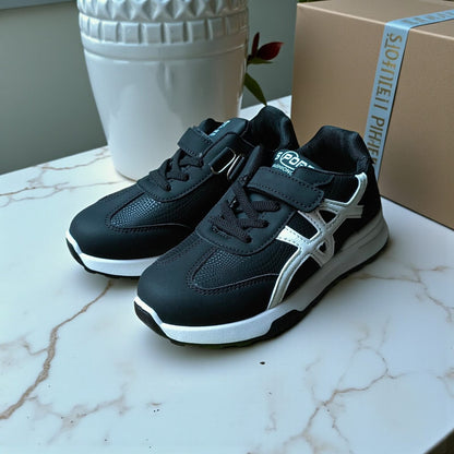 Kids Sports Sneakers (Beige/Black)