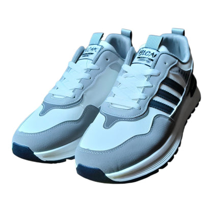 Men sneakers with stripes (Beige,Grey,Black)